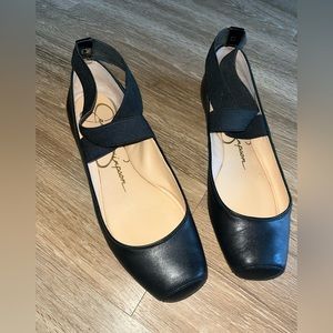 Jessica Simpson ballet flats. Black. Worn once.